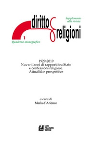 1929-2019 Novant'anni di rapporti tra Stato e confessioni religiose. Attualità e prospettive - Librerie.coop 1929-2019 Novant'anni di rapporti tra Stato e confessioni religiose. Attualità e prospettive - Librerie.coop