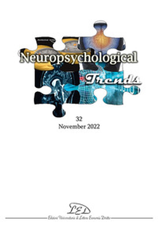 Neuropsychogical trends - Vol. 32 - Librerie.coop Neuropsychogical trends - Vol. 32 - Librerie.coop
