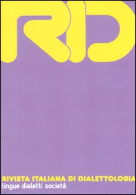 RID. Rivista italiana di dialettologia - Vol. 39 - Librerie.coop