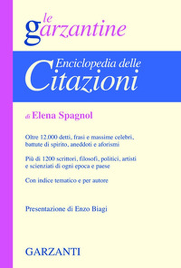 Enciclopedia delle citazioni - Librerie.coop Enciclopedia delle citazioni - Librerie.coop