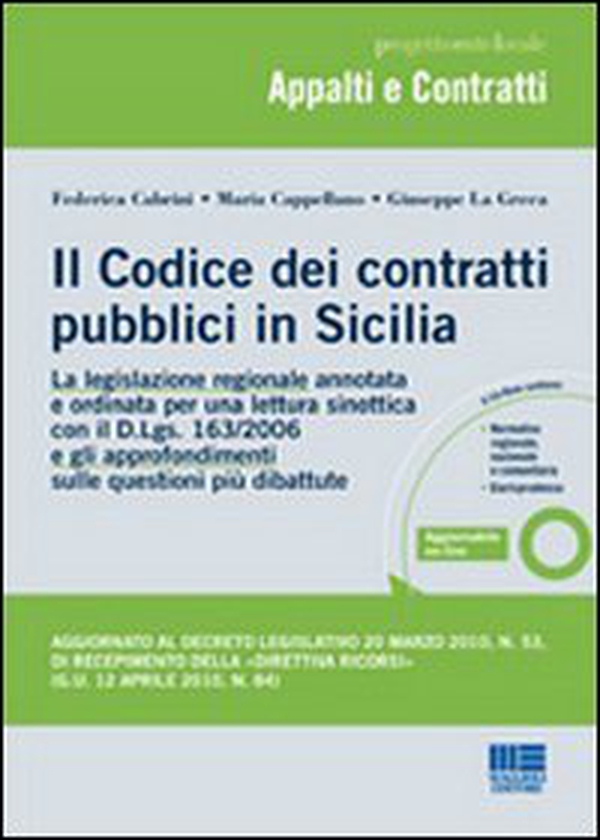 Il codice dei contratti pubblici in Sicilia - Librerie.coop Il codice dei contratti pubblici in Sicilia - Librerie.coop