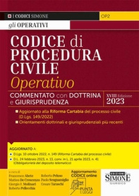 Codice di procedura civile operativo. Annotato con dottrina e giurisprudenza - Librerie.coop Codice di procedura civile operativo. Annotato con dottrina e giurisprudenza - Librerie.coop
