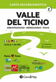 Valle del Ticino 02 Abbiategrasso, Bereguardo, Pavia. Carta escursionistica 1:50.000 - Librerie.coop