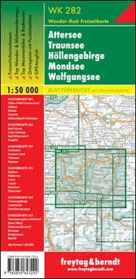 Attersee Traunsee 1:50.000 - Librerie.coop