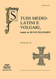 Studi mediolatini e volgari - Vol. 69-70 - Librerie.coop Studi mediolatini e volgari - Vol. 69-70 - Librerie.coop