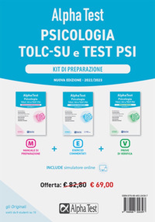 Alpha Test. Psicologia. TOLC-SU. Kit di preparazione - Librerie.coop Alpha Test. Psicologia. TOLC-SU. Kit di preparazione - Librerie.coop