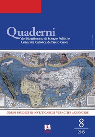 Quaderni del dipartimento di scienze politiche Università Cattolica del Sacro Cuore - Vol. 8 - Librerie.coop