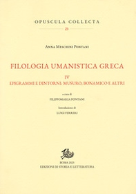 Filologia umanistica greca - Vol. 4 - Librerie.coop