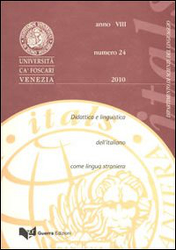 Itals. Didattica e linguistica dell'italiano come lingua straniera (2010) - Vol. 24 - Librerie.coop Itals. Didattica e linguistica dell'italiano come lingua straniera (2010) - Vol. 24 - Librerie.coop