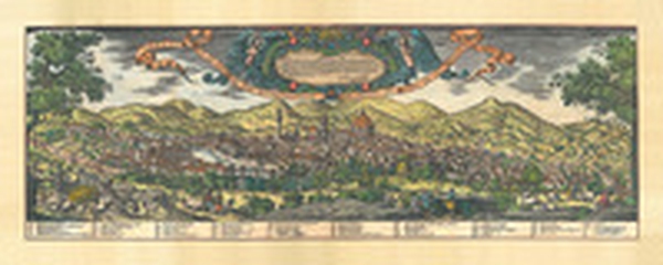 Veduta di Firenze. Spada XVII secolo (carta murale anticata in canvas cm 94x38) - Librerie.coop Veduta di Firenze. Spada XVII secolo (carta murale anticata in canvas cm 94x38) - Librerie.coop