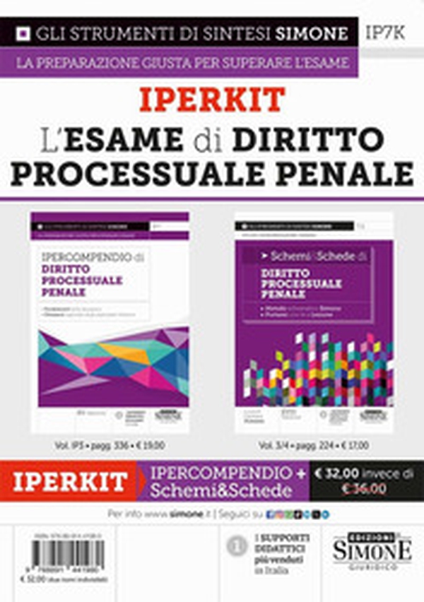 Iperkit. L'esame di diritto processuale penale: Ipercompendio-Schemi&Schede - Librerie.coop Iperkit. L'esame di diritto processuale penale: Ipercompendio-Schemi&Schede - Librerie.coop