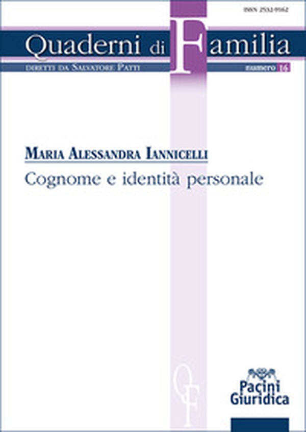 Cognome e identità personale - Librerie.coop Cognome e identità personale - Librerie.coop