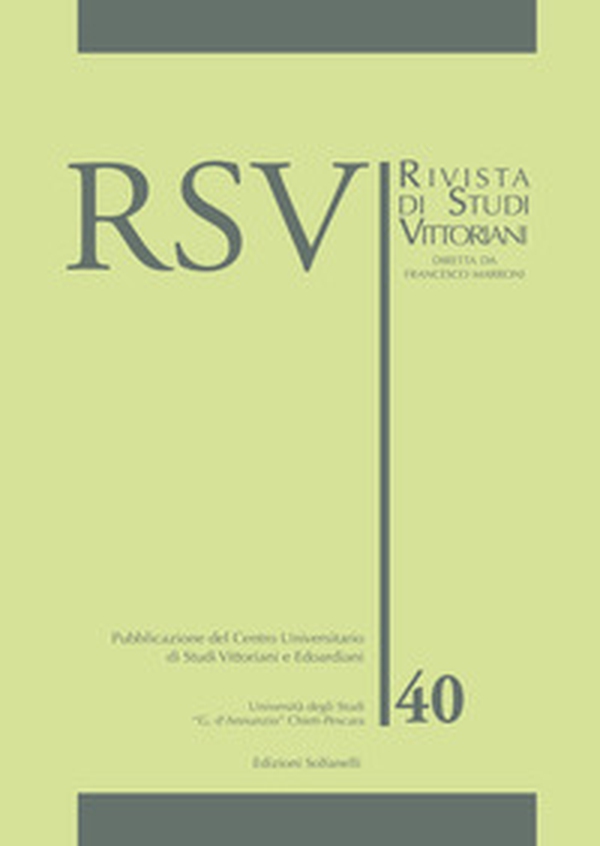 RSV. Rivista di studi vittoriani - Vol. 40 - Librerie.coop RSV. Rivista di studi vittoriani - Vol. 40 - Librerie.coop