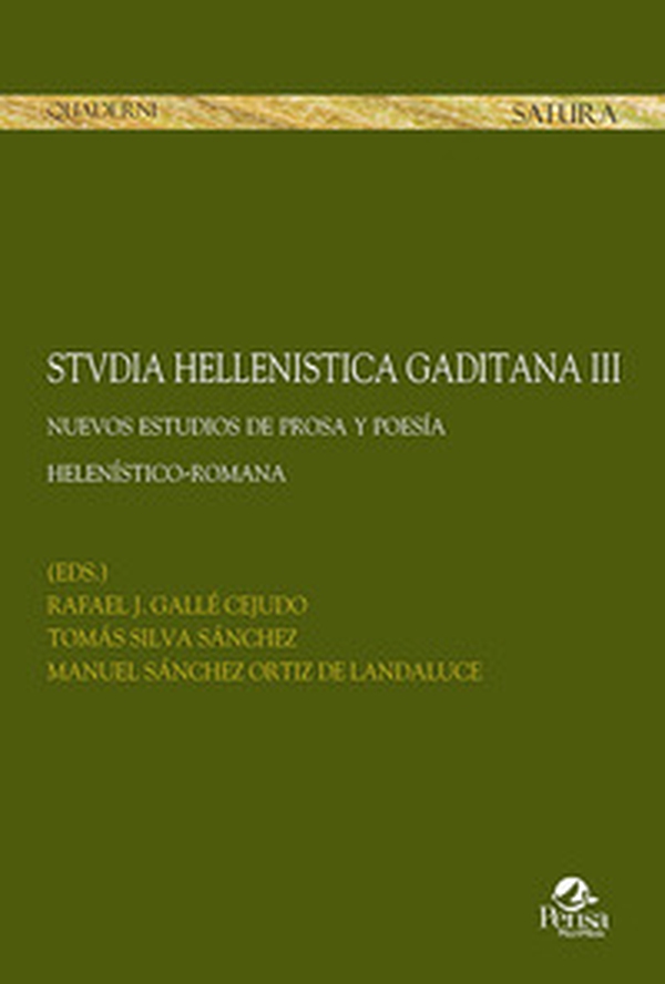 Stvdia hellenistica gaditana - Vol. 3 - Librerie.coop Stvdia hellenistica gaditana - Vol. 3 - Librerie.coop