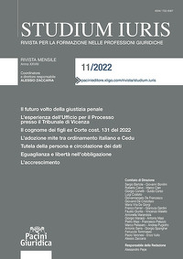 Studium iuris. Rivista per la formazione nelle professioni giuridiche - Vol. 11 - Librerie.coop Studium iuris. Rivista per la formazione nelle professioni giuridiche - Vol. 11 - Librerie.coop