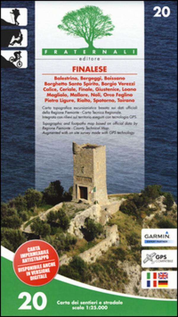 Carta n. 20. Finalese. Carta dei sentieri e stradale 1:25.000 - Librerie.coop Carta n. 20. Finalese. Carta dei sentieri e stradale 1:25.000 - Librerie.coop