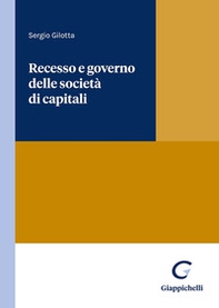 Recesso e governo delle società di capitali - Librerie.coop Recesso e governo delle società di capitali - Librerie.coop