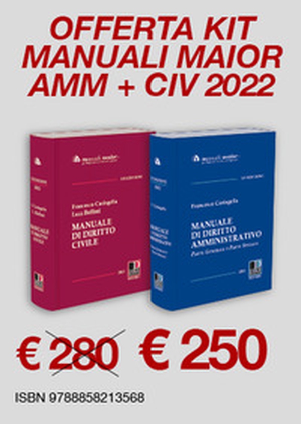 Kit manuali maior 2022: Amministrativo + Civile - Librerie.coop Kit manuali maior 2022: Amministrativo + Civile - Librerie.coop