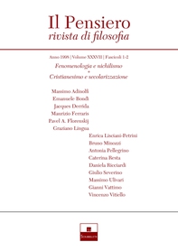 Fenomenologia e nichilismo/Cristianesimo e secolarizzazione (1998/1-2) - Librerie.coop Fenomenologia e nichilismo/Cristianesimo e secolarizzazione (1998/1-2) - Librerie.coop