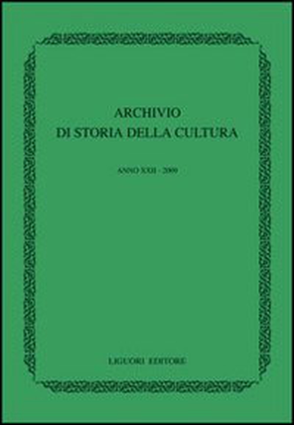 Archivio di storia della cultura (2009) - Librerie.coop Archivio di storia della cultura (2009) - Librerie.coop