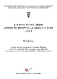 Antonio Labriola, «La Sapienza», l'immagine del tempo - Librerie.coop
