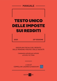 Testo unico delle imposte sui redditi 2020 - Librerie.coop Testo unico delle imposte sui redditi 2020 - Librerie.coop