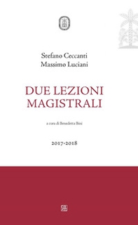 Due lezioni magistrali 2017-2018 - Librerie.coop Due lezioni magistrali 2017-2018 - Librerie.coop