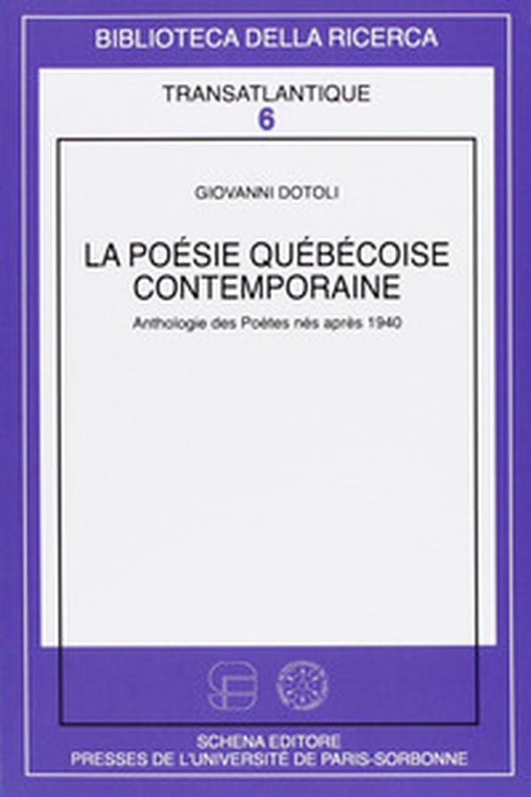 La poesie quebecoise contemporaine. Anthologie des poètes nés après 1940 - Librerie.coop La poesie quebecoise contemporaine. Anthologie des poètes nés après 1940 - Librerie.coop