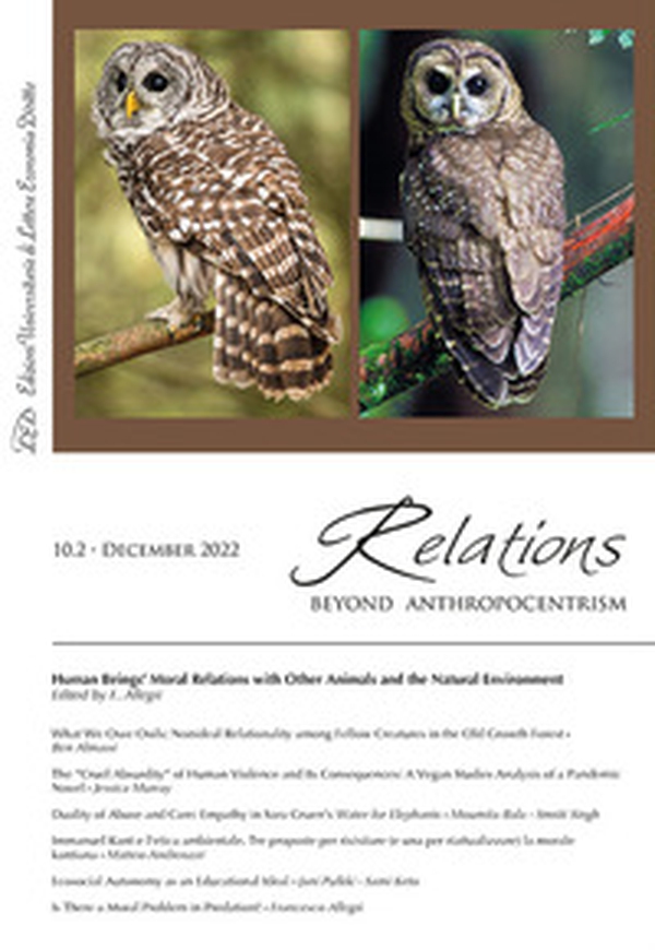 Relations. Beyond anthropocentrism - Vol. 10\2 - Librerie.coop Relations. Beyond anthropocentrism - Vol. 10\2 - Librerie.coop
