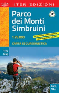 Parco dei Monti Simbruini. Carta escursionistica 1:25.000 - Librerie.coop