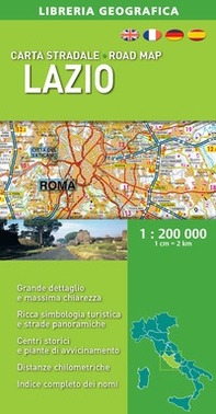 Lazio. Carta stradale 1:200.000 - Librerie.coop Lazio. Carta stradale 1:200.000 - Librerie.coop