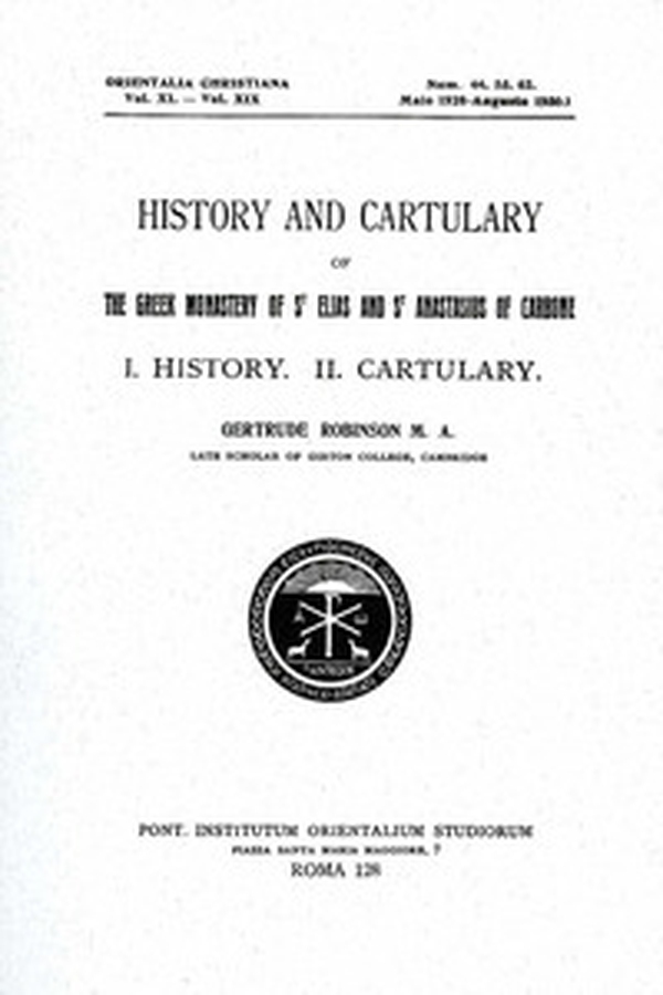 History and cartulary of the Greek monastery of St. Elias and St. Anastasius of Carbone - Librerie.coop History and cartulary of the Greek monastery of St. Elias and St. Anastasius of Carbone - Librerie.coop