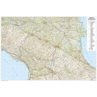 Emilia Romagna. Carta stradale della regione 1:250.000 (carta plastificata stesa con aste cm 120x81) - Librerie.coop