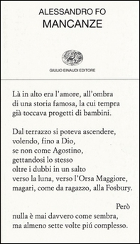 Mancanze - Librerie.coop Mancanze - Librerie.coop