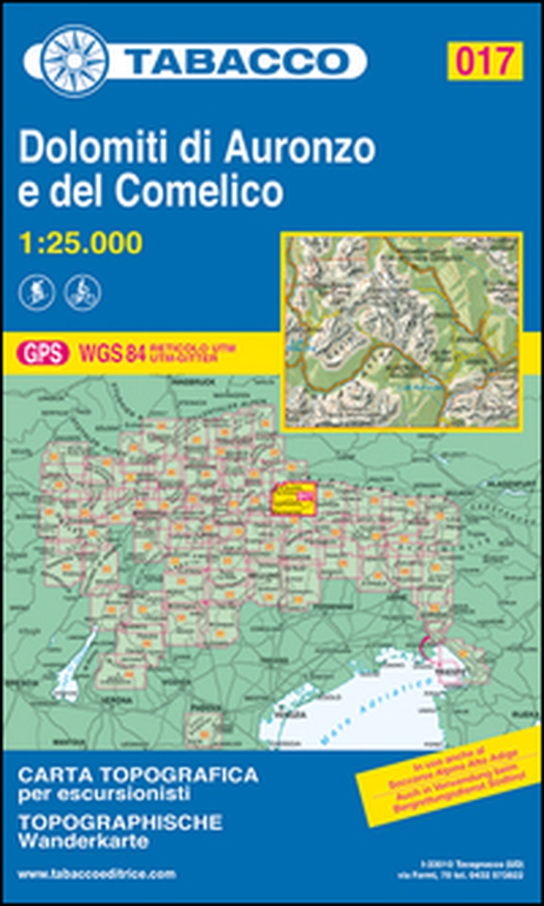 Dolomiti di Auronzo e del Comelico 1:25.000 - Librerie.coop Dolomiti di Auronzo e del Comelico 1:25.000 - Librerie.coop