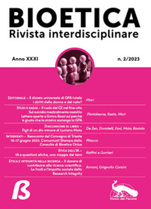 Bioetica. Rivista interdisciplinare - Vol. 2 - Librerie.coop Bioetica. Rivista interdisciplinare - Vol. 2 - Librerie.coop