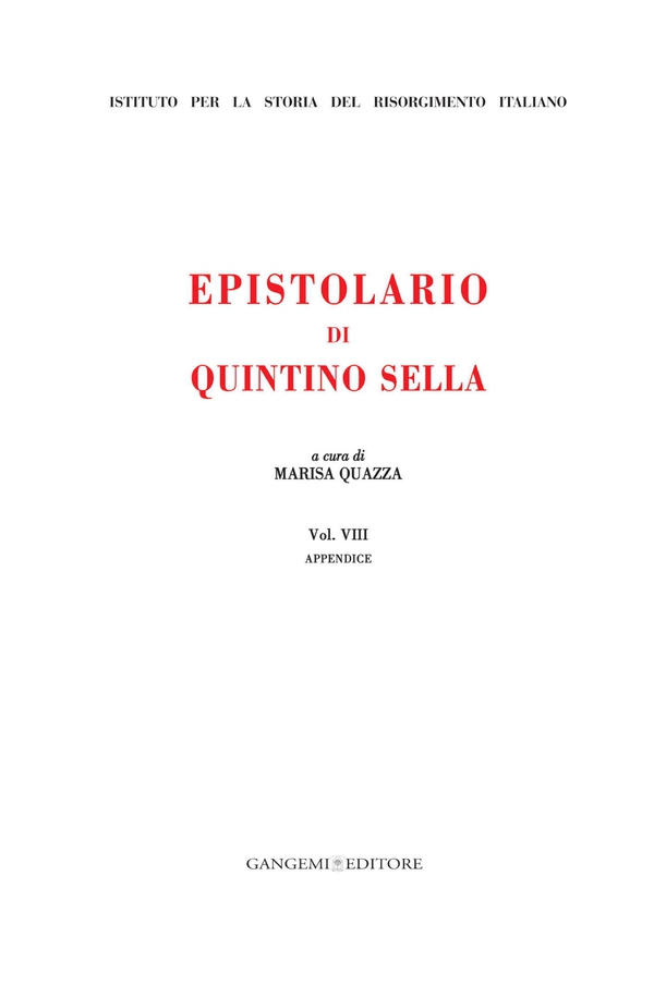 Epistolario di Quintino Sella - Librerie.coop Epistolario di Quintino Sella - Librerie.coop