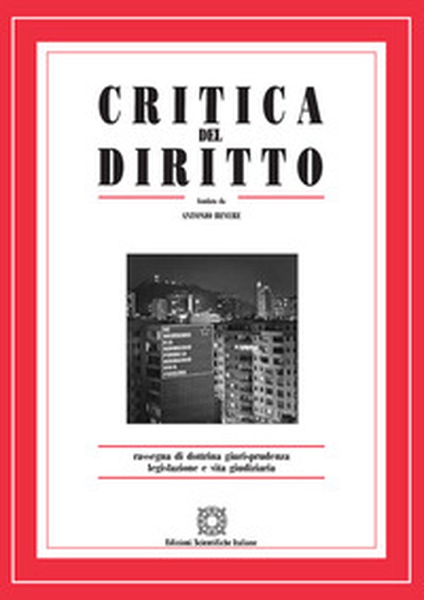 Critica del diritto. Rassegna di dottrina giurisprudenza legislazione e vita giudiziaria - Vol. 2 - Librerie.coop Critica del diritto. Rassegna di dottrina giurisprudenza legislazione e vita giudiziaria - Vol. 2 - Librerie.coop