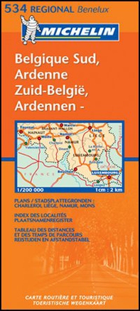 Belgique sud, Ardenne-Zuid-België, Ardennen 1:200.000 - Librerie.coop