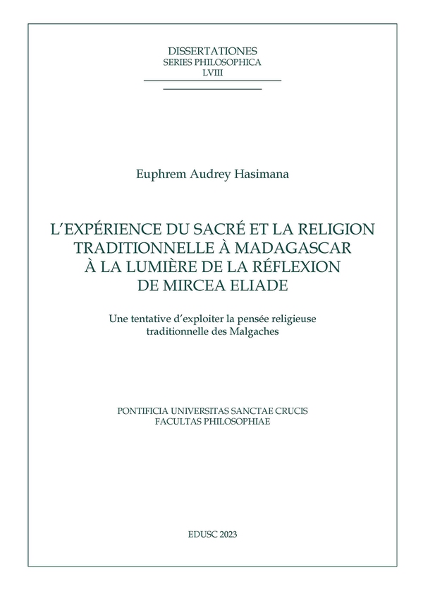 L’expérience du sacré et la religion traditionelle à Madagascar à la lumière de la réflexion de Mircea Eliade - Librerie.coop L’expérience du sacré et la religion traditionelle à Madagascar à la lumière de la réflexion de Mircea Eliade - Librerie.coop