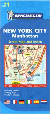 New York City, Manahattan 1:11.000 - Librerie.coop