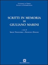 Scritti in memoria di Giuliano Marini - Librerie.coop