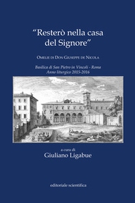 «Resterò nella casa del Signore». Omelie di don Giuseppe de Nicola - Librerie.coop