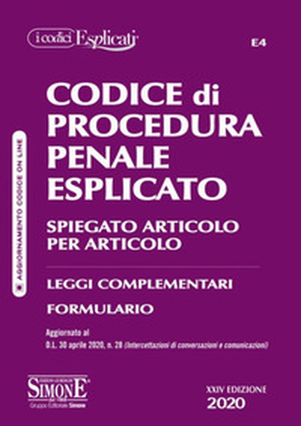 Codice di procedura penale esplicato. Spiegato articolo per articolo. Leggi complementari. Formulario - Librerie.coop Codice di procedura penale esplicato. Spiegato articolo per articolo. Leggi complementari. Formulario - Librerie.coop