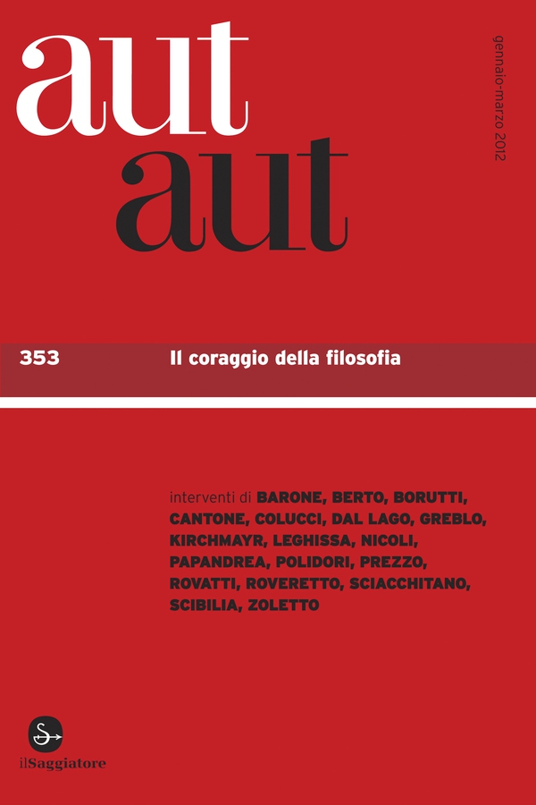 Aut aut 353 - Librerie.coop Aut aut 353 - Librerie.coop
