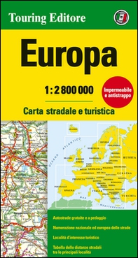 Europa 1:2.800.000. Carta stradale e turistica - Librerie.coop