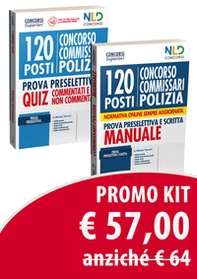 Kit concorso 120 posti Commissario Polizia Di Stato. Manuale completo per la prova preselettiva e scritta-Quiz completo per la prova preselettiva. Quiz commentati e non commentati - Librerie.coop Kit concorso 120 posti Commissario Polizia Di Stato. Manuale completo per la prova preselettiva e scritta-Quiz completo per la prova preselettiva. Quiz commentati e non commentati - Librerie.coop