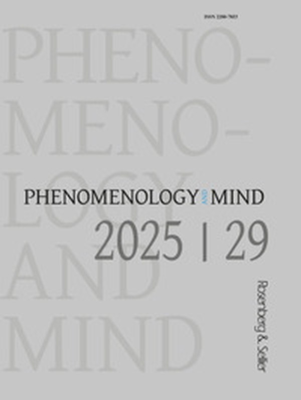 Phenomenology and mind - Vol. 29 - Librerie.coop