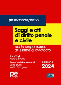 Saggi e atti di diritto penale e civile. Per la preparazione all'esame di avvocato 2024 - Librerie.coop Saggi e atti di diritto penale e civile. Per la preparazione all'esame di avvocato 2024 - Librerie.coop