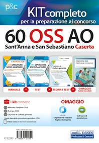 Kit concorso 60 OSS AO Caserta. Contiene 3 volumi e in omaggio videocorso, simulatore, ebook e guida tascabile - Librerie.coop